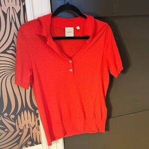 Varley Vibrant Red Short Sleeve Top
